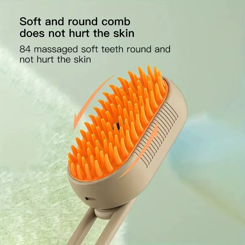 Pet Cleaning Spray Comb, Pet Undercoat Hair Removal Slicker Brush for Dog and Cat Grooming Tool