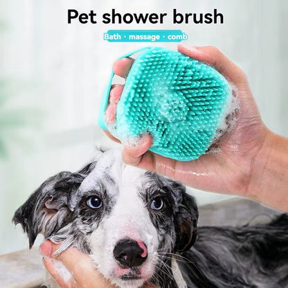 Bathroom Puppy Big Dog Cat Bath Massage Gloves Brush Soft Safety Silicone Pet Accessories for Dogs Cats Tools Mascotas Products